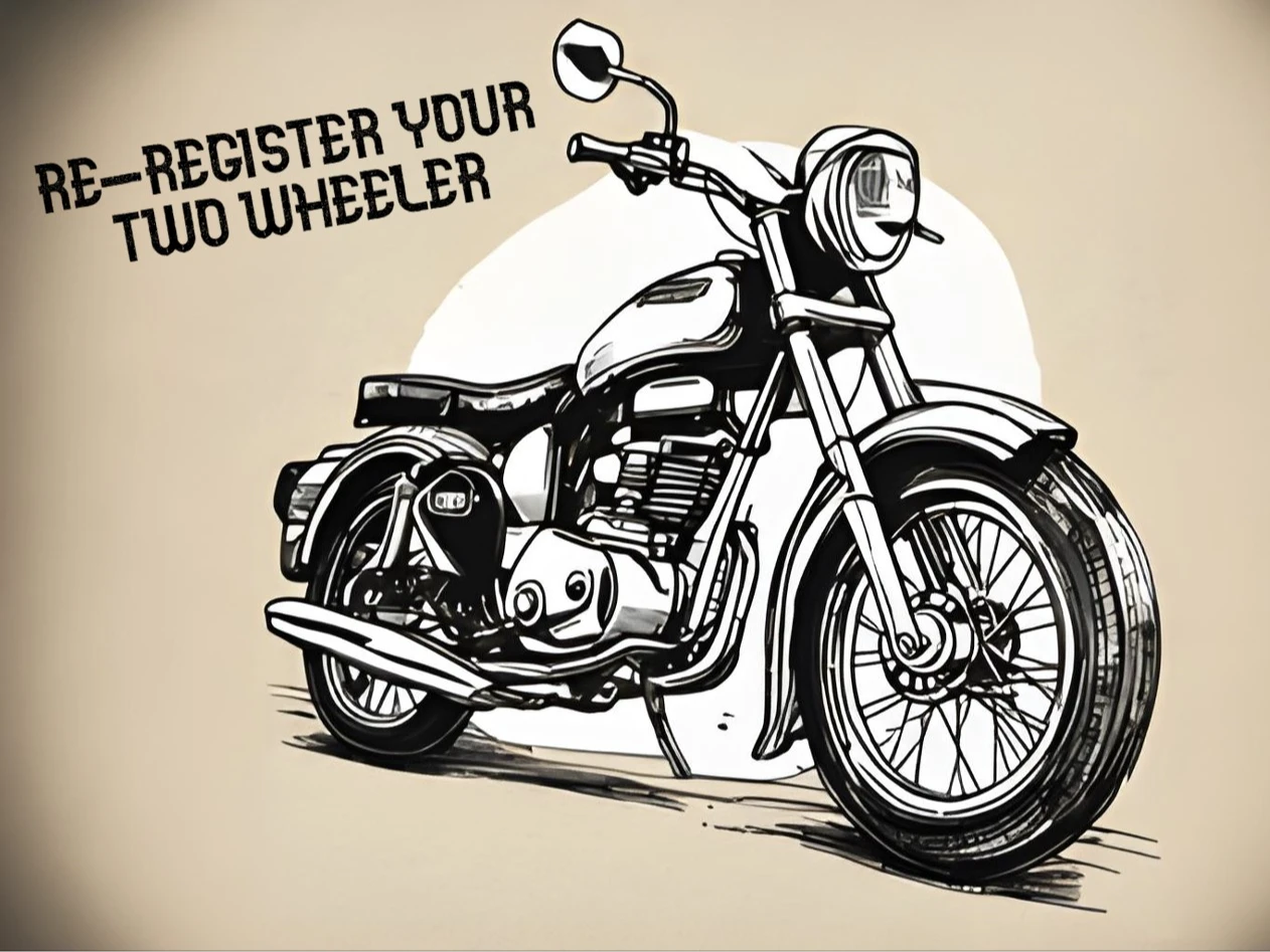Re-registration for two wheelers